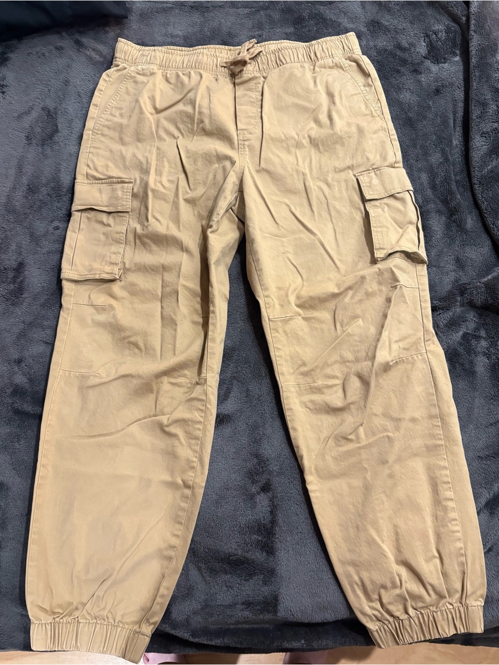 3- Men's Olive, black and khaki Cargo Jogger Pants set - Picture 3 of 3